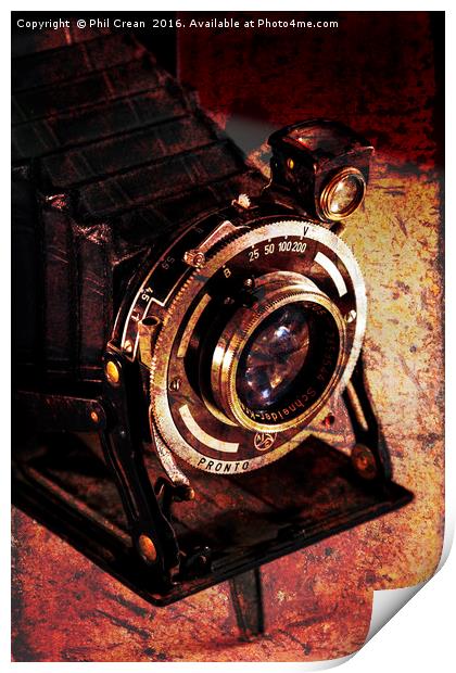 Retired camera Print by Phil Crean