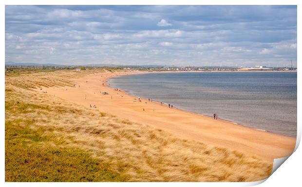 Seaton Sluice Beach Print by Naylor's Photography