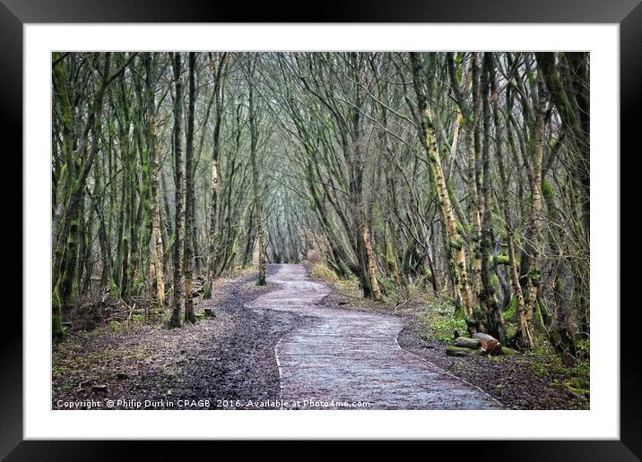 The Pathway Framed Mounted Print by Phil Durkin DPAGB BPE4