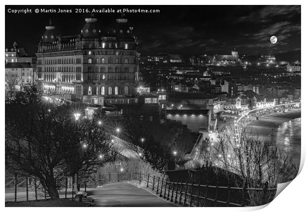 Scarborough by Night Print by K7 Photography