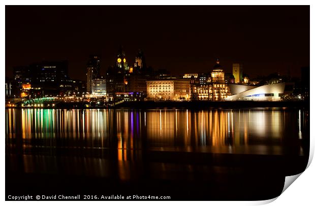 Liverpool Cityscape  Print by David Chennell
