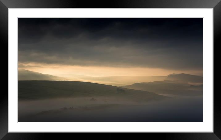 Autumn in the High Peak Framed Mounted Print by Andrew Kearton