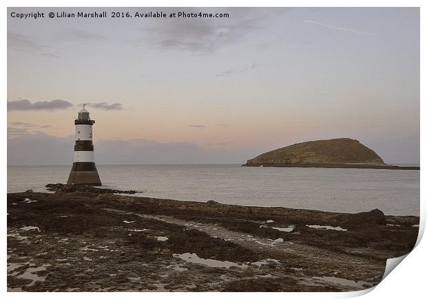 Penman Point  Lighthouse  Print by Lilian Marshall