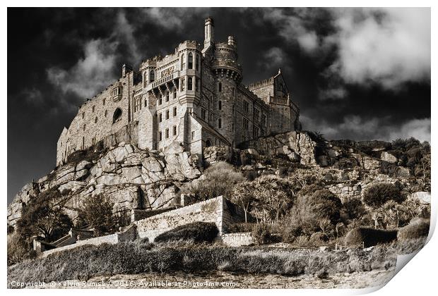 St Michael's Mount Print by Kelvin Rumsby