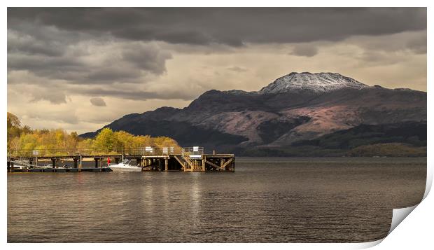 Ben Lomond, The towering giant. Print by Rob Lester