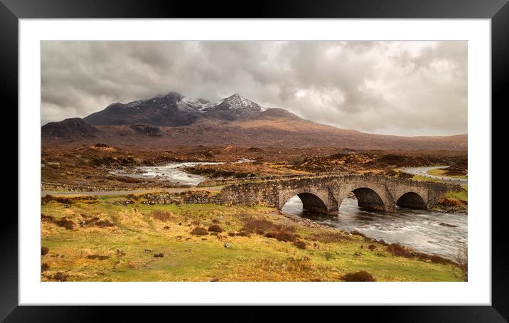 Sgurr nan Gillean (L) and Am Basteir(R) Framed Mounted Print by Rob Lester