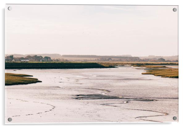 Low tide salt marsh at Burnham Overy Staithe, Norf Acrylic by Liam Grant