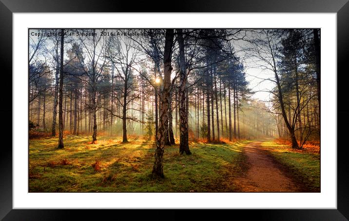 Let the Sun Shine Framed Mounted Print by Alan Simpson