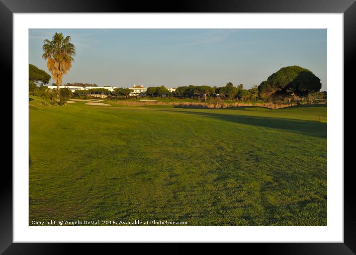 Golf course Scenics in Quinta do Lago Framed Mounted Print by Angelo DeVal