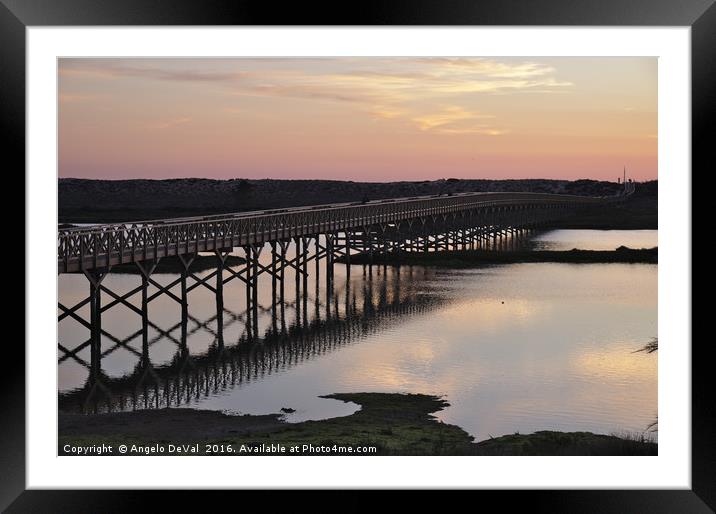 Twilight in Quinta do Lago Framed Mounted Print by Angelo DeVal