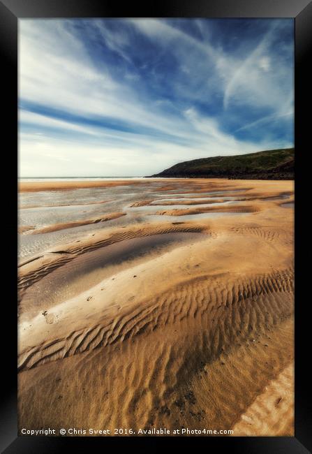Welsh Sands Framed Print by Chris Sweet