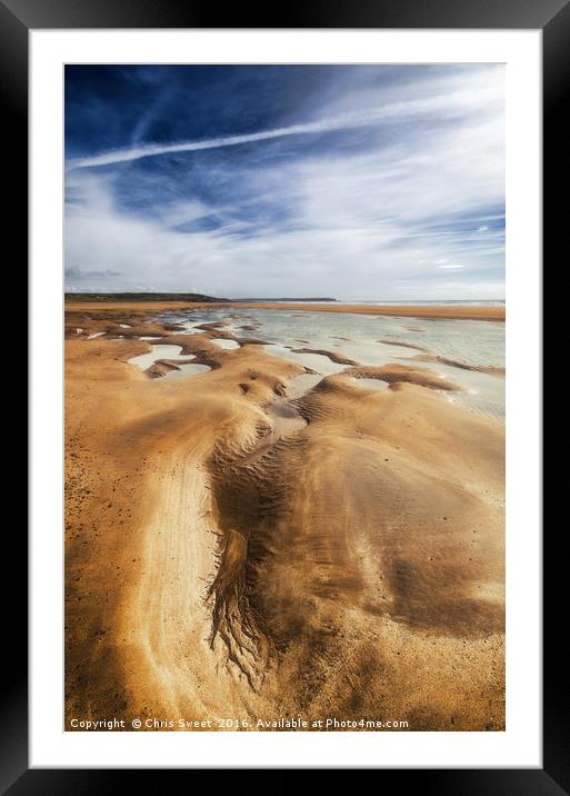 Newgale Sands Framed Mounted Print by Chris Sweet