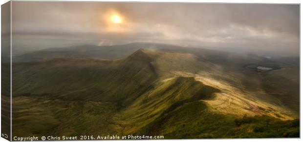 Brecon Beacons Canvas Print by Chris Sweet