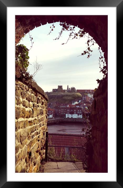 Keyhole View Whitby Framed Mounted Print by Dave Leason
