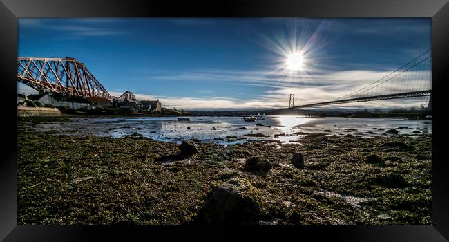 Forth Bridges Framed Print by Sam Smith