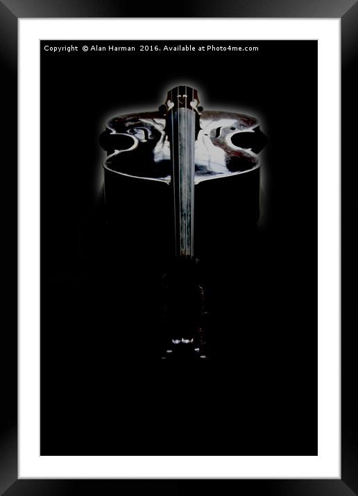 Bass 1 Framed Mounted Print by Alan Harman
