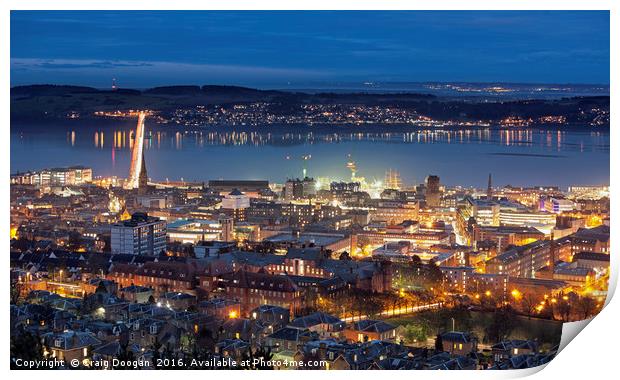 Dundee City - Scotland Print by Craig Doogan