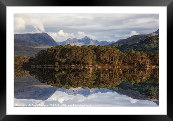 Loch Maree - Scotland Framed Mounted Print by Craig Doogan
