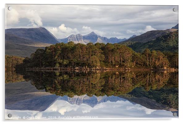 Loch Maree - Scotland Acrylic by Craig Doogan