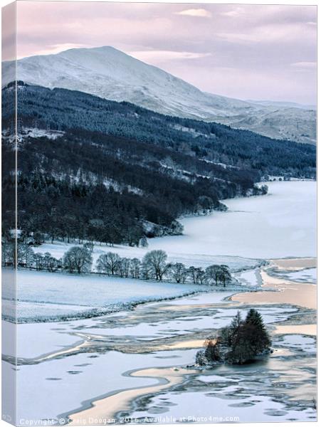 Frozen Loch Tummel - Scotland Canvas Print by Craig Doogan