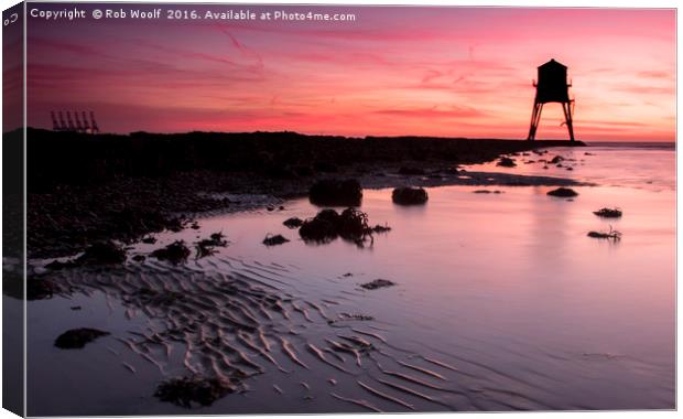 Dovercourt Red Rise Canvas Print by Rob Woolf
