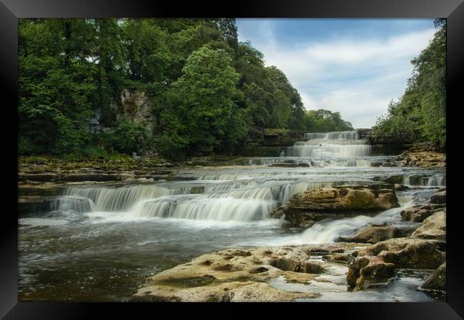 Aysgarth falls Yorkshire Framed Print by Eddie John