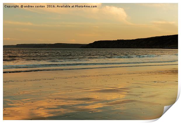 SCARBOROUGH SUNSET Print by andrew saxton