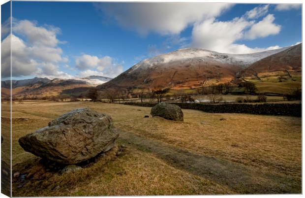 Hartsop lake district cumbria Canvas Print by Eddie John