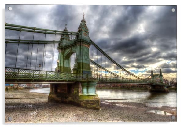 Hammersmith Bridge London Acrylic by David Pyatt