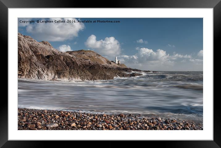 Bracelet Bay Framed Mounted Print by Leighton Collins