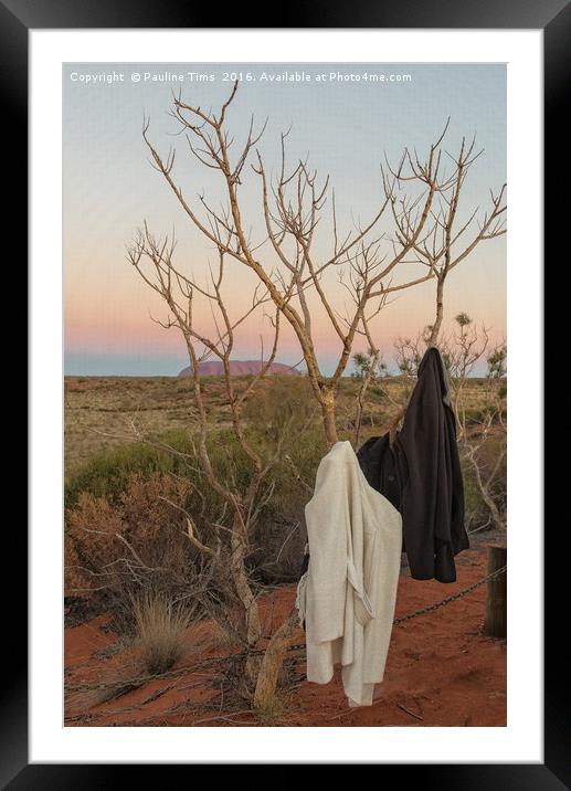 Desert Cloakroom Framed Mounted Print by Pauline Tims