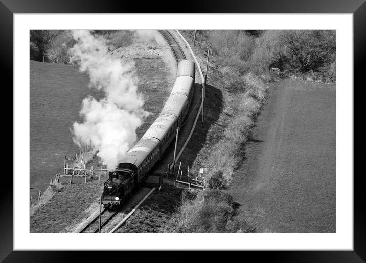 Swanage Steam train  Framed Mounted Print by Shaun Jacobs