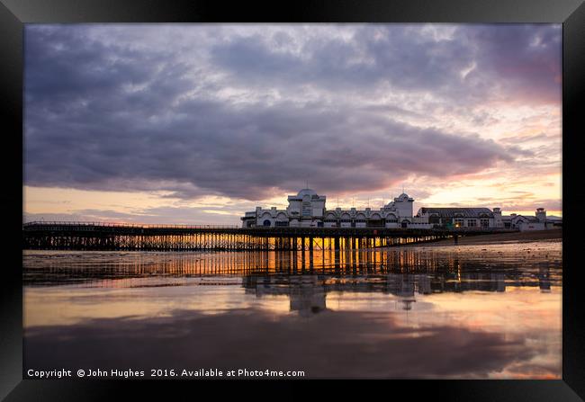 Southsea Sunset Framed Print by John Hughes