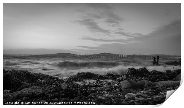 Dundee on a Stormy Day Print by nofoto 