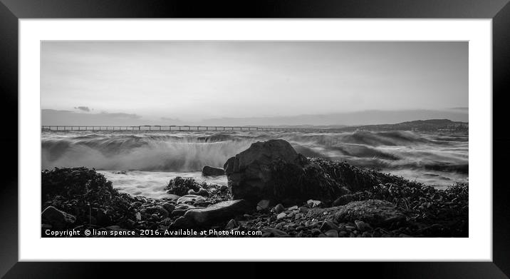 Stormy Tay Framed Mounted Print by nofoto 