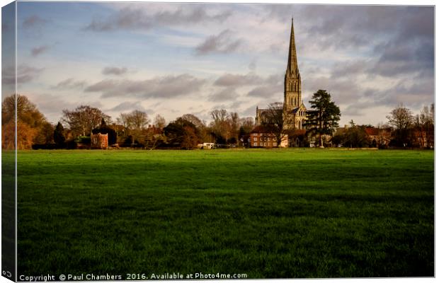 Salisbury Cathedral Canvas Print by Paul Chambers