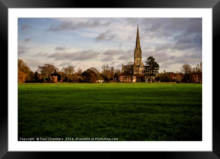 Salisbury Cathedral Framed Mounted Print by Paul Chambers