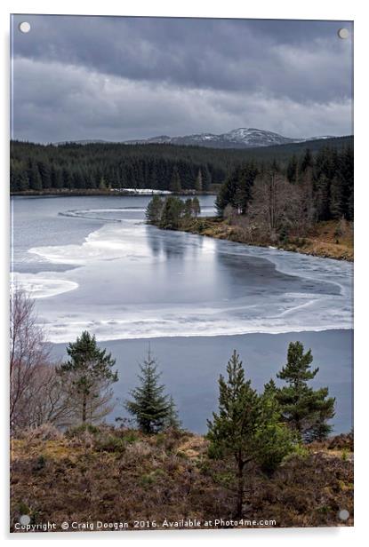 Loch Kennard - Scotland Acrylic by Craig Doogan