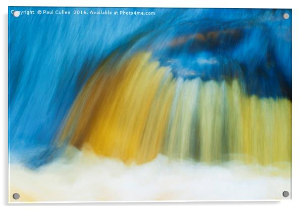 Blue Cascade Acrylic by Paul Cullen