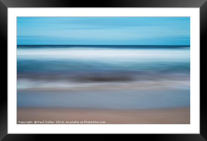 Abstract seashore Framed Mounted Print by Paul Cullen