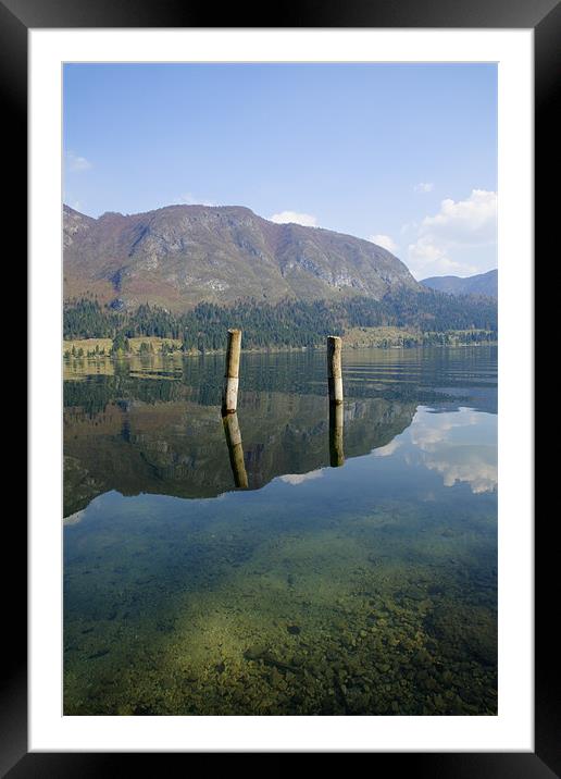 Reflections Framed Mounted Print by Ian Middleton