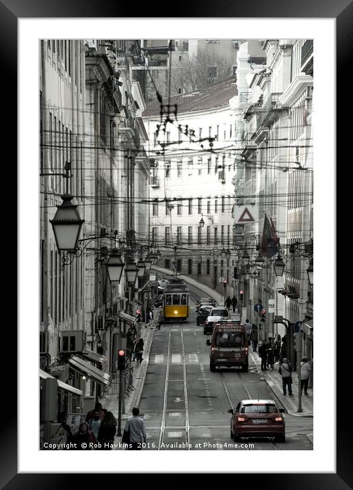 Lisbon Central  Framed Mounted Print by Rob Hawkins