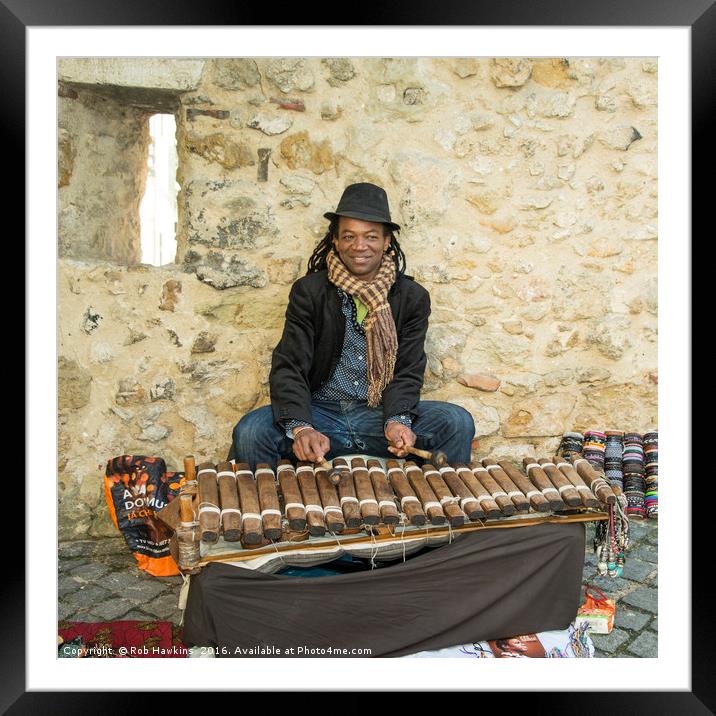 Mr Xylophone  Framed Mounted Print by Rob Hawkins