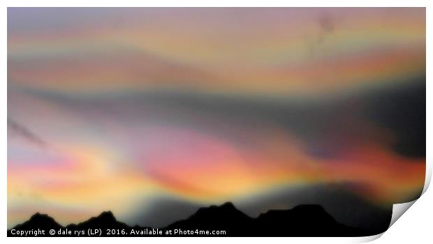 northern lights clouds - higlands Print by dale rys (LP)