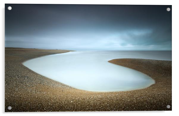 Dungeness Beach Acrylic by Ian Hufton