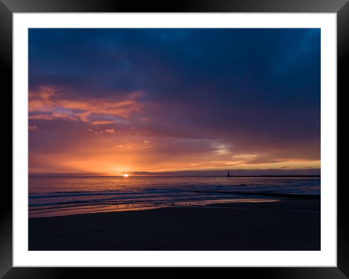Sunrise at Seaburn Framed Mounted Print by Gary Finnigan