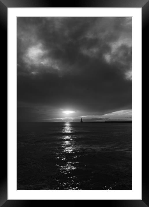 Black and sun Framed Mounted Print by Gary Finnigan