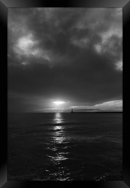 Black and sun Framed Print by Gary Finnigan