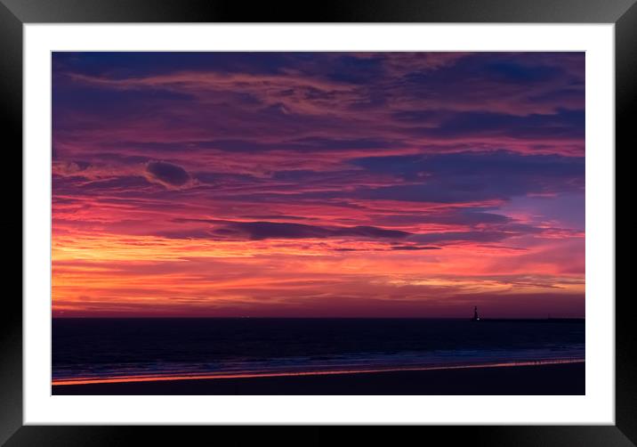 Blue and orange Framed Mounted Print by Gary Finnigan