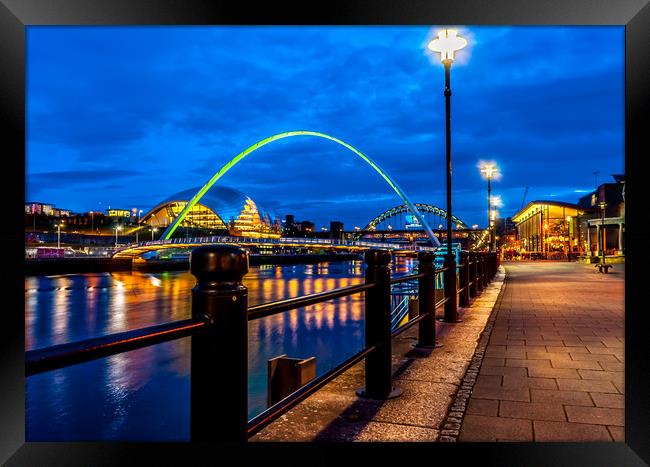 The Banks of the Tyne Framed Print by Naylor's Photography